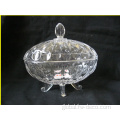 Candy Glass Jar With Lid clear crystal candy glass jar with lid Manufactory
